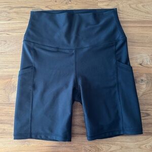 YPB Abercrombie & Fitch Biker Shorts Women’s Small Black 7” Inseam